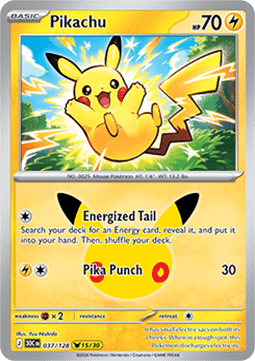 (037) Pokemon TCG 30th Celebration Single: Pikachu   Pikachu Rare
