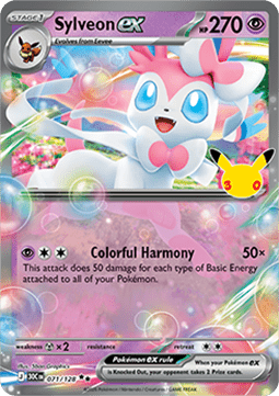 (071) Pokemon TCG 30th Celebration Single: Sylveon ex   Double Rare