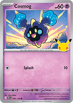 (078) Pokemon TCG 30th Celebration Single: Cosmog   Common
