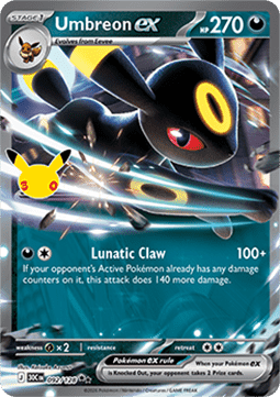 (092) Pokemon TCG 30th Celebration Single: Umbreon ex   Double Rare