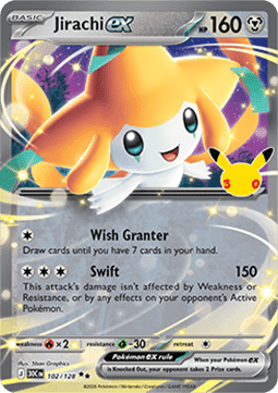 (102) Pokemon TCG 30th Celebration Single: Jirachi ex   Double Rare