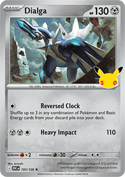 (103) Pokemon TCG 30th Celebration Single: Dialga   Rare