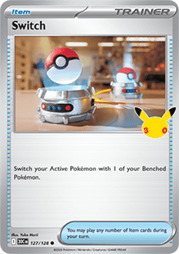(127) Pokemon TCG 30th Celebration Single: Switch  Common