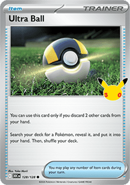 (128) Pokemon TCG 30th Celebration Single: Ultra Ball  Common