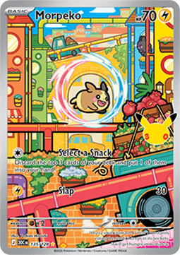 (135) Pokemon TCG 30th Celebration Single: Morpeko   Illustration Rare