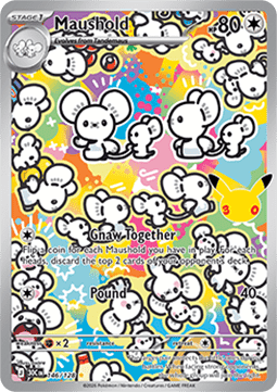 (146) Pokemon TCG 30th Celebration Single: Maushold   Illustration Rare