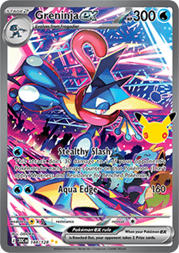 (148) Pokemon TCG 30th Celebration Single: Greninja ex   Special Illustration Rare