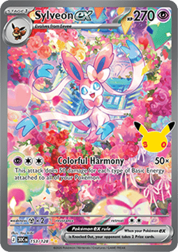(153) Pokemon TCG 30th Celebration Single: Sylveon ex   Special Illustration Rare