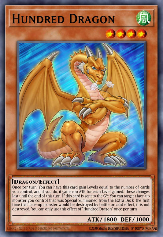(146) YuGiOh TCG DLCS: Dragons of Legend: The Complete Series Single: Hundred Dragon  Secret Rare