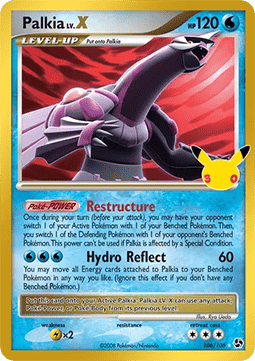 (GE 106) Pokemon TCG 30th Celebration Single: Palkia LV.X   Ultra Rare