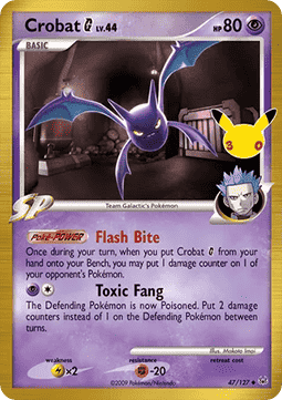 (PL 47) Pokemon TCG 30th Celebration Single: Crobat [G] Lv.44   Uncommon