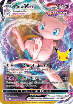 (FST 114) Pokemon TCG 30th Celebration Single: Mew VMAX   Ultra Rare