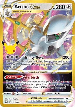 (BRS 123) Pokemon TCG 30th Celebration Single: Arceus VSTAR   Ultra Rare