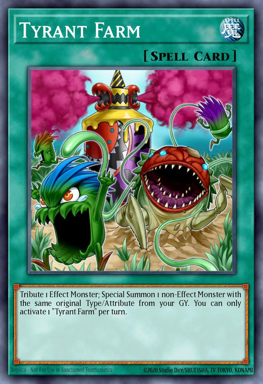 (199) YuGiOh TCG MP20: 2020 Tin of Lost Memories Mega Pack Single: Tyrant Farm  Common