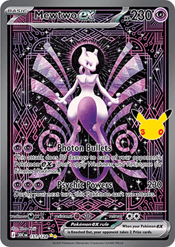 (151) Pokemon TCG 30th Celebration Single: Mewtwo ex   Special Illustration Rare