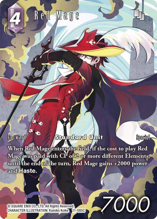 (085) Final Fantasy TCG Opus XI: Soldier's Return Single: Red Mage (11-085) (V.2)  Common