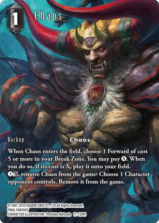 (129) Final Fantasy TCG Opus XI: Soldier's Return Single: Chaos (11-129) (V.2)  Hero