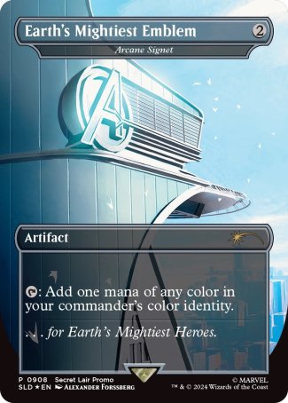 (908) Magic The Gathering Secret Lair Drop Series Single: Arcane Signet (V.5) Holo Rare
