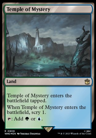 (909) Magic The Gathering Universes Beyond: Doctor Who: Extras Single: Temple of Mystery (V.2) Holo Rare