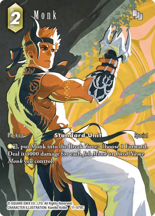 (079) Final Fantasy TCG Opus XI: Soldier's Return Single: Monk (11-079) (V.2)  Common