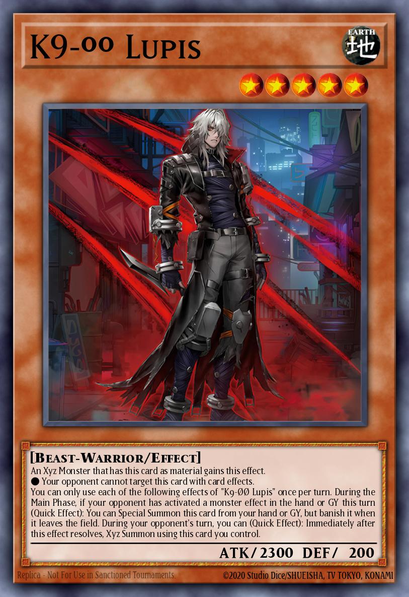 (034) YuGiOh TCG JUSH: Justice Hunters Single: K9-ØØ Lupis (V.1 - Ultra Rare)  Ultra Rare