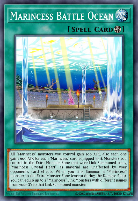 (181) YuGiOh TCG MP20: 2020 Tin of Lost Memories Mega Pack Single: Marincess Battle Ocean  Common