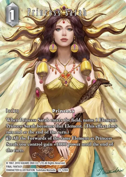(128) Final Fantasy TCG Opus XI: Soldier's Return Single: Princess Sarah (11-128) (V.2)  Hero