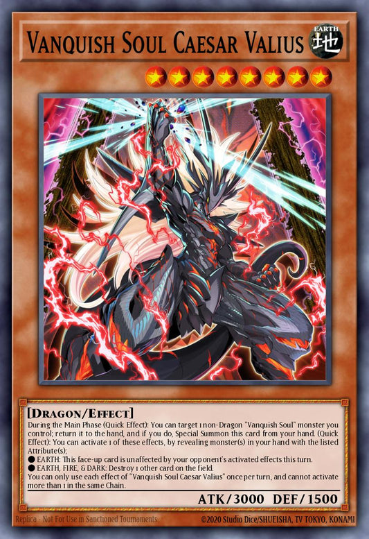 (021) YuGiOh TCG WISU: Wild Survivors Single: Vanquish Soul Caesar Valius (V.2 - Collectors Rare)  Collectors Rare