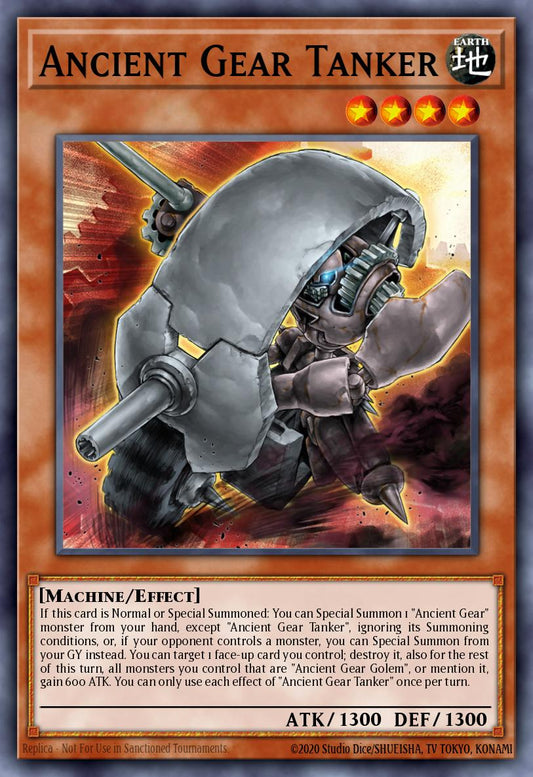(007) YuGiOh TCG LEDE: Legacy of Destruction Single: Ancient Gear Tanker  Common