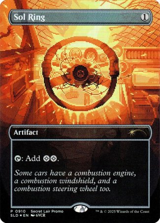 (910) Magic The Gathering Secret Lair Drop Series Single: Sol Ring (V.2)  Rare