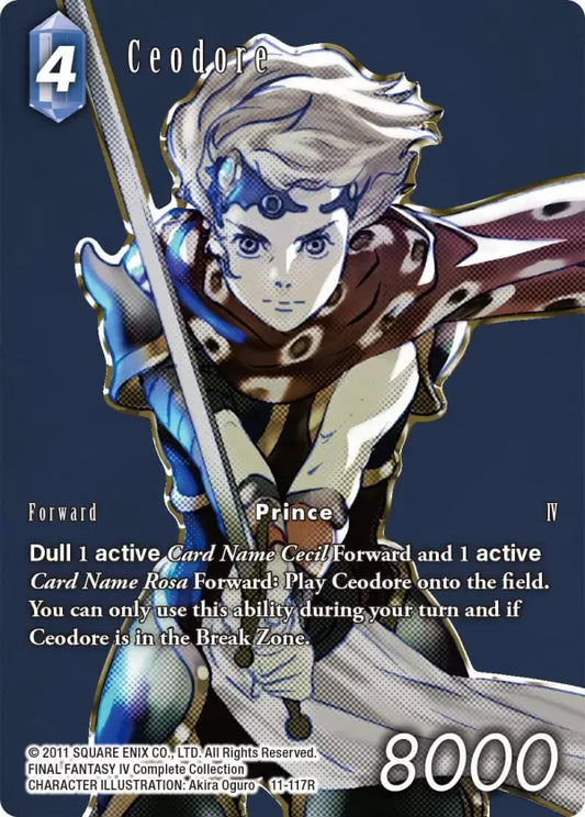 (117) Final Fantasy TCG Opus XI: Soldier's Return Single: Ceodore (11-117) (V.2)  Rare