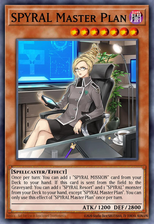 (276) YuGiOh TCG RA04: Quarter Century Stampede Single: SPYRAL Master Plan (V.1 - Platinum Secret Rare)  Platinum Secret Rare