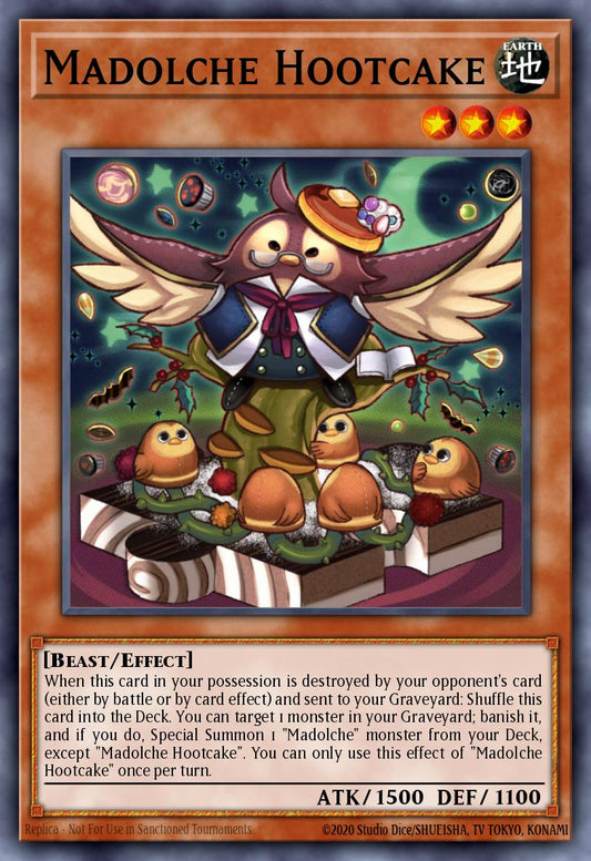 (206) YuGiOh TCG RA04: Quarter Century Stampede Single: Madolche Hootcake (V.1 - Platinum Secret Rare)  Platinum Secret Rare