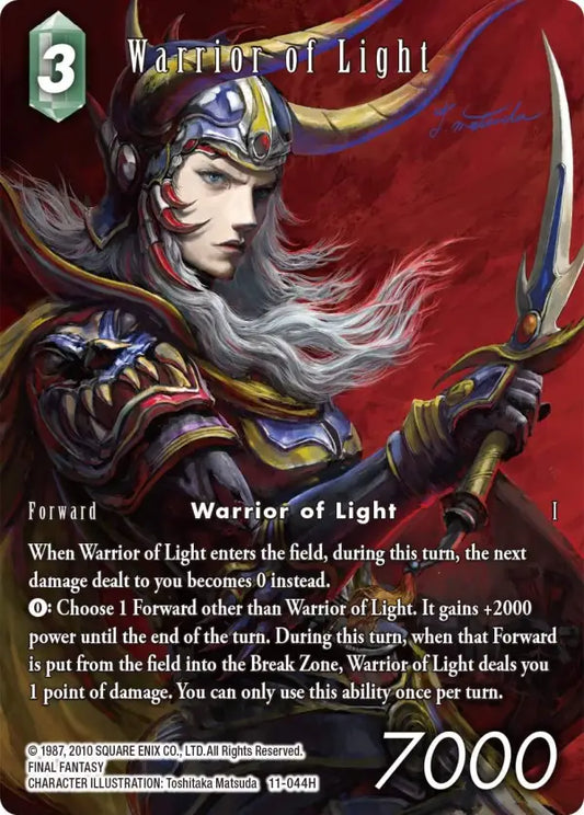 (044) Final Fantasy TCG Opus XI: Soldier's Return Single: Warrior of Light (11-044) (V.2)  Hero