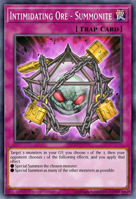 (334) YuGiOh TCG MP24: 25th Anniversary Tin: Dueling Mirrors Single: Intimidating Ore - Summonite  Common