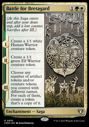 (916) Magic The Gathering Commander Masters: Extras Single: Battle for Bretagard  Rare