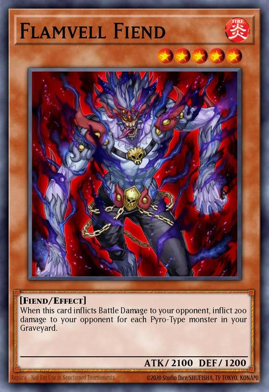 (029) YuGiOh TCG OP18: OTS Tournament Pack 18 Single: Flamvell Fiend  Common