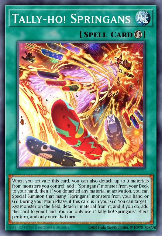 (322) YuGiOh TCG MP24: 25th Anniversary Tin: Dueling Mirrors Single: Tally-Ho! Springans  Common