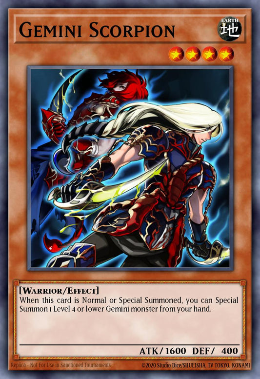 (085) YuGiOh TCG SOVR: Stardust Overdrive Single: Gemini Scorpion  Rare