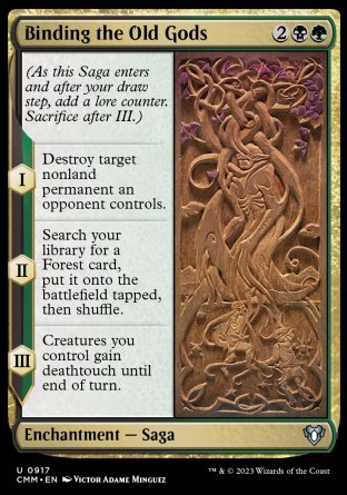 (917) Magic The Gathering Commander Masters: Extras Single: Binding the Old Gods  Uncommon