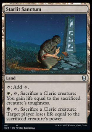 (917) Magic The Gathering Commander Legends: Battle for Baldur's Gate: Extras Single: Starlit Sanctum  Uncommon
