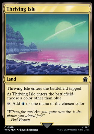 (918) Magic The Gathering Universes Beyond: Doctor Who: Extras Single: Thriving Isle  Common