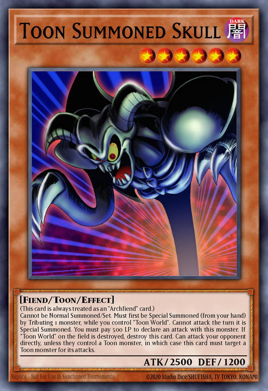 (237) YuGiOh TCG LCJW: Legendary Collection 4: Mega Pack Single: Toon Summoned Skull  Rare