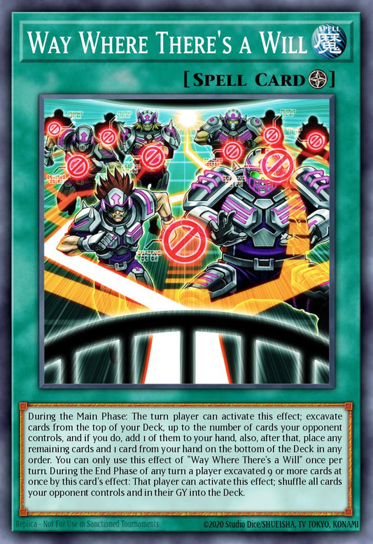 (067) YuGiOh TCG LEDE: Legacy of Destruction Single: Way Where There's a Will  Super Rare