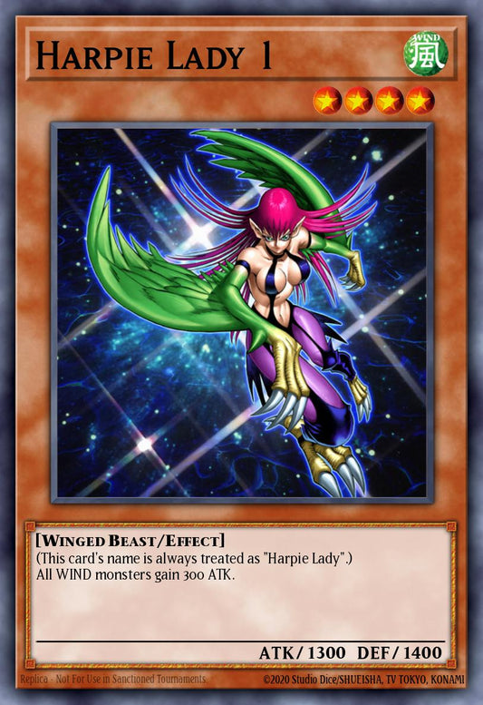 (090) YuGiOh TCG LCJW: Legendary Collection 4: Mega Pack Single: Harpie Lady 1  Super Rare
