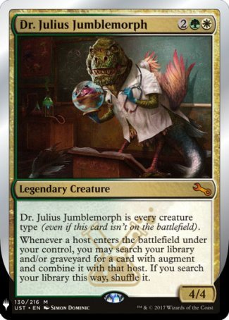 (130) Magic The Gathering The List Single: Dr. Julius Jumblemorph  Mythic