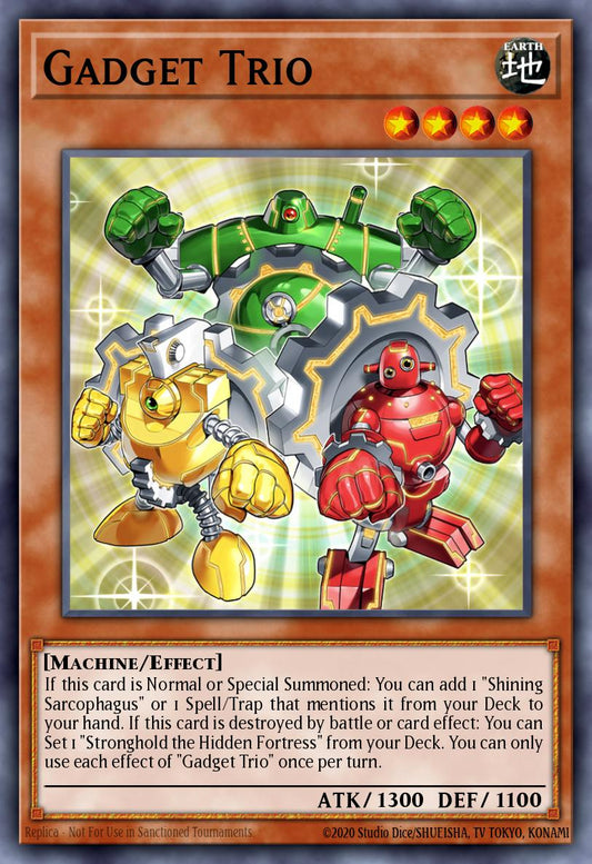 (004) YuGiOh TCG LEDE: Legacy of Destruction Single: Gadget Trio (V.2 - Quarter Century Secret Rare)  Quarter Century Secret Rare