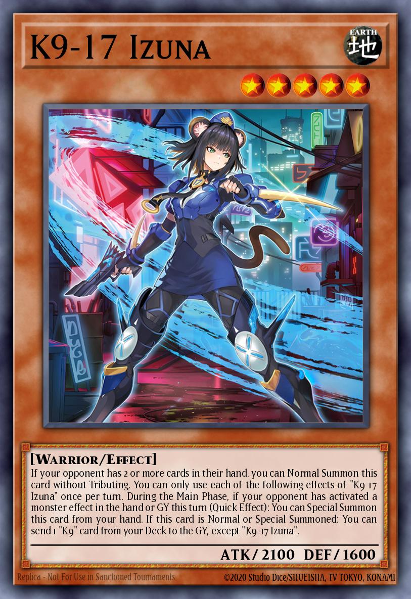 (031) YuGiOh TCG JUSH: Justice Hunters Single: K9-17 Izuna (V.1 - Ultra Rare)  Ultra Rare