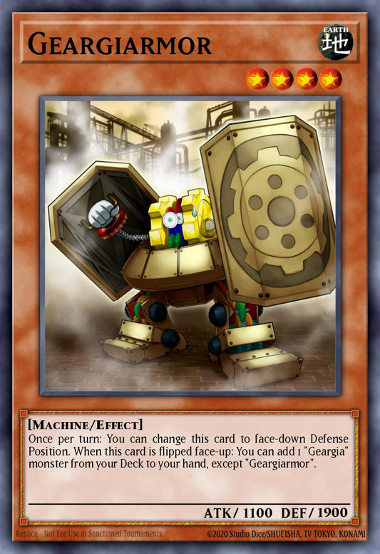 (187) YuGiOh TCG RA04: Quarter Century Stampede Single: Geargiarmor (V.1 - Platinum Secret Rare)  Platinum Secret Rare