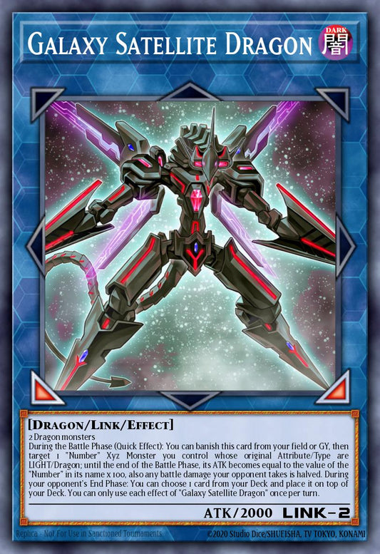 (096) YuGiOh TCG MZTM: Maze of the Master Single: Galaxy Satellite Dragon  Rare